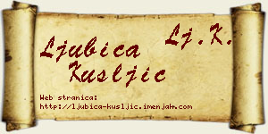 Ljubica Kušljić vizit kartica